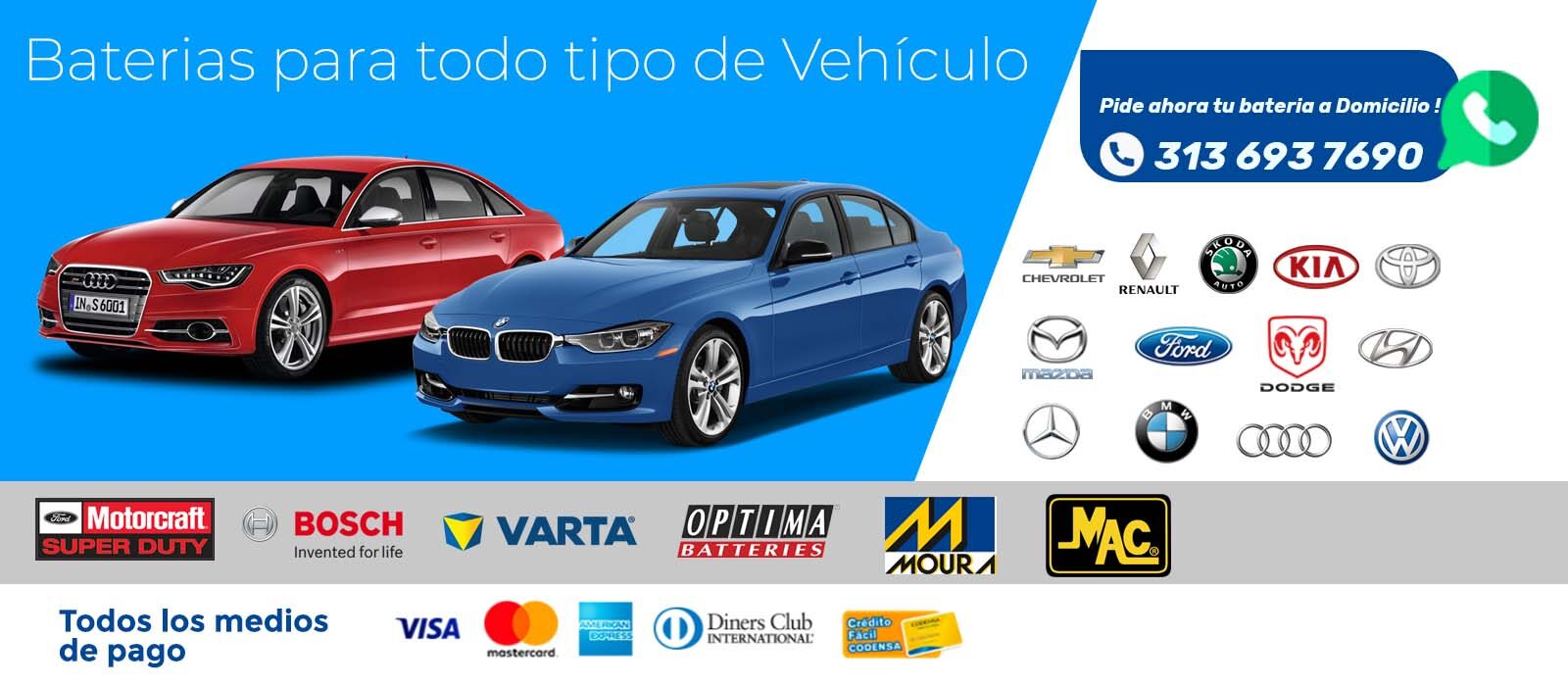 Baterias para carros Alta Gama